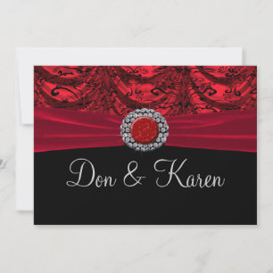 Red & Black Draped Baroque Announcement