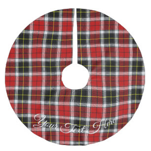 Red & Black Flannel Tartan Brushed Polyester Tree Skirt