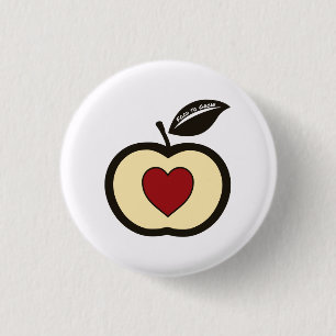 Red & Black Food to Grow Logo 3 Cm Round Badge