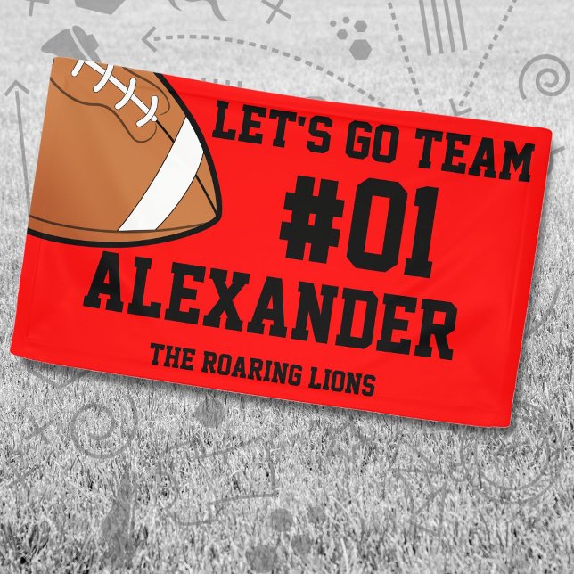 Red Black Football Team Banner (Creator Uploaded)