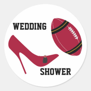 Red & Black Football Themed Envelope Seal