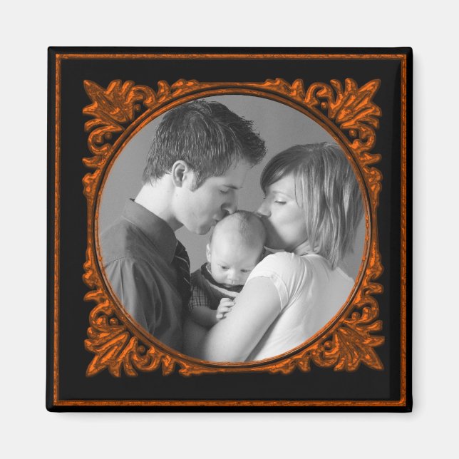 Red & Black Frame Magnet (Front)