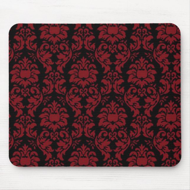 Red & Black Gothic Mouse Pad (Front)