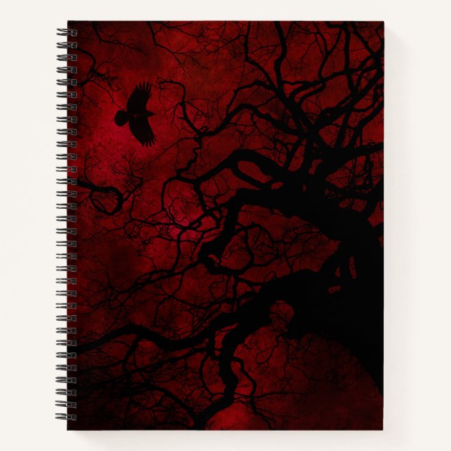 Red & Black Gothic Sketch Book (Front)