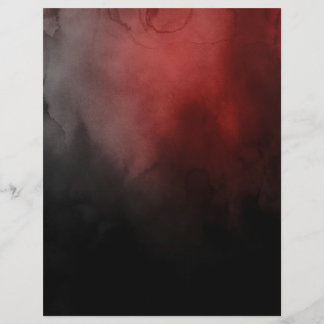 Red & Black Gothic Watercolor Dark Spell Page