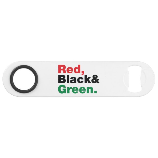 Red, Black & Green. (Back Horizontal)