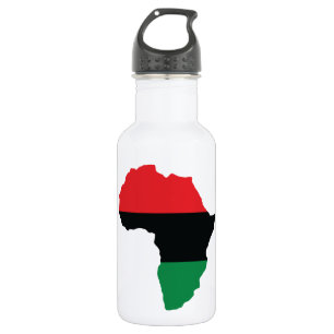 Red, Black & Green Africa Flag 532 Ml Water Bottle