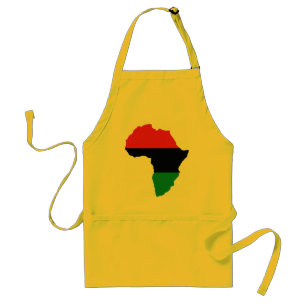Red, Black & Green Africa Flag Standard Apron