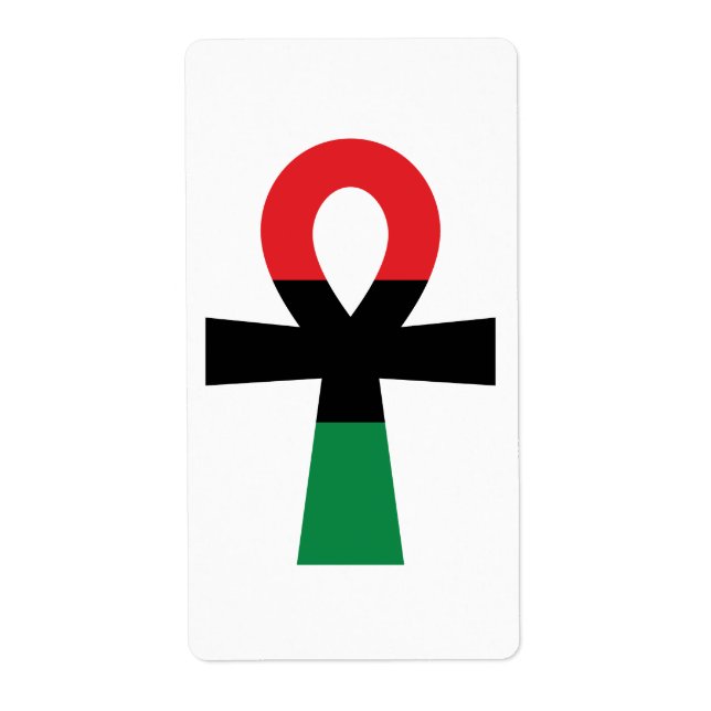 Red, Black & Green Ankh (Front)