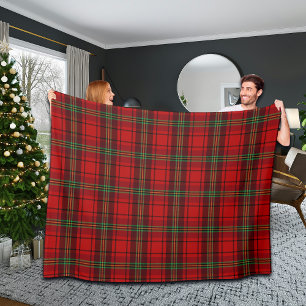Red Black Green Cosy Plaids Fleece Blanket