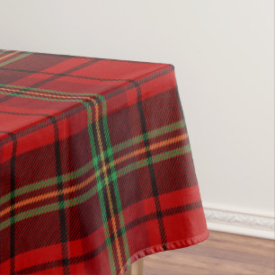 Red Black Green Cosy Plaids Tablecloth