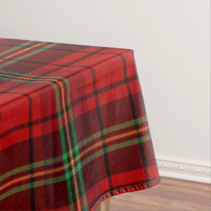 Red Black Green Cosy Plaids  Tablecloth