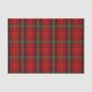 Red Black Green Cosy Plaids  Tissue Paper