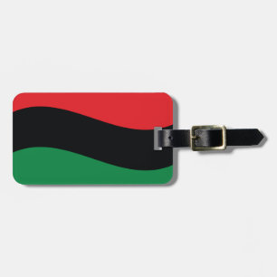 Red, Black & Green Flag Luggage Tag