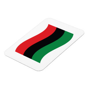 Red, Black & Green Flag Magnet