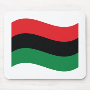 Red, Black & Green Flag Mouse Mat