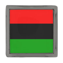 Red, Black, Green Pan African Flag Gunmetal
