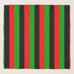 Red, Black, Green Pan African Flag Scarf<br><div class="desc">Chiffon scarf with the red,  black,  and green Pan African flag. This flag is also known as the Afro-American flag and Black Liberation Flag. Customisable. Modern and trendy,  perfect for any outfit.</div>