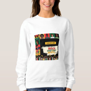 red Black History Month Honouring Legacy Sweatshirt