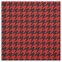 Red, Black Houndstooth Pattern #2M