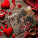 Red & Black LOVE Design with Photo, Names & Date Jigsaw Puzzle<br><div class="desc">Celebrate your love story with this Personalised Valentine’s Day Puzzle, featuring a stylish red and black design with the word ‘LOVE’ creatively styled with a heart-shaped ‘O’. Customise it with your favourite photo, names, and a special date to create a heartfelt keepsake or a unique romantic gift. Perfect for Valentine’s...</div>