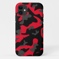 Red black military camouflage textures
