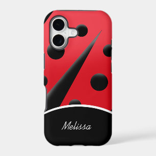 Red/Black Modern Ladybug iPhone 5 Case