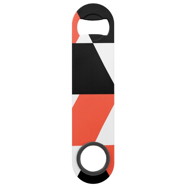 Red-black, modern, trendy, urban geometric design (Front)
