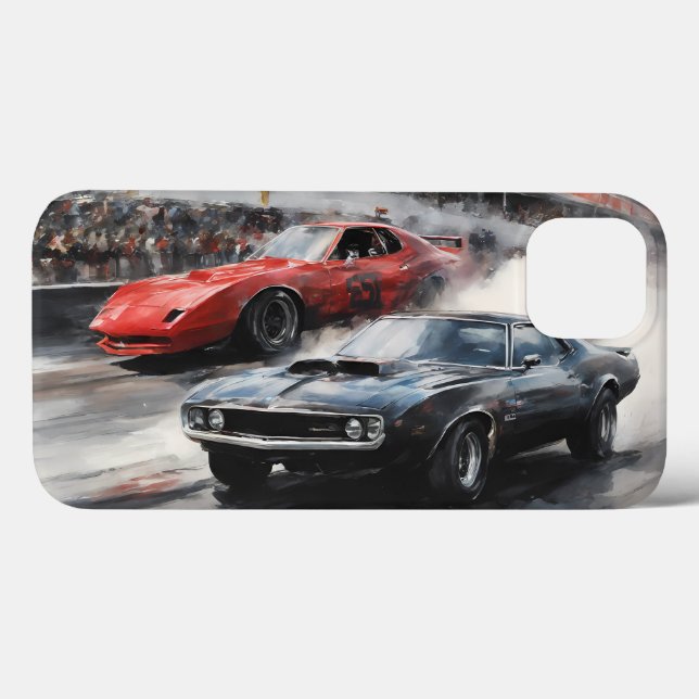 Red & Black Muscle cars  Case-Mate iPhone Case (Back (Horizontal))