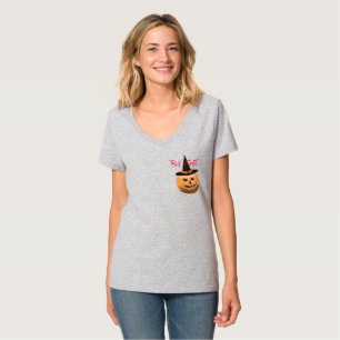 red black orange, pumpkins witch halloween T-Shirt