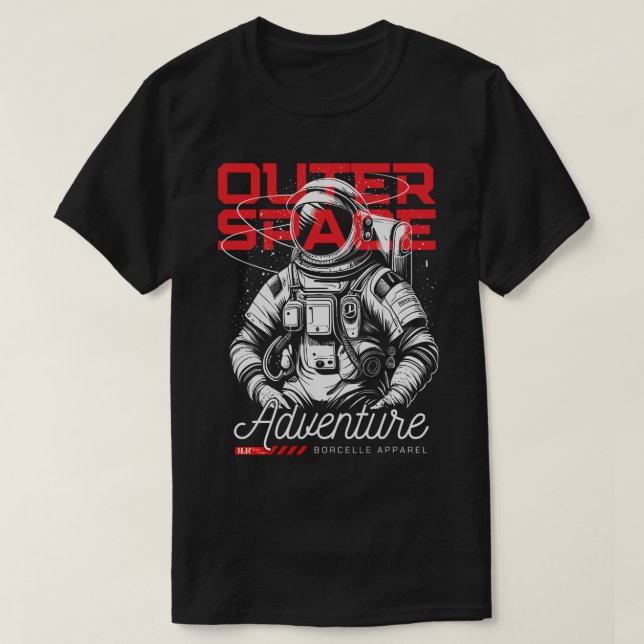 Red & Black Outerspace Vision Tee (Design Front)