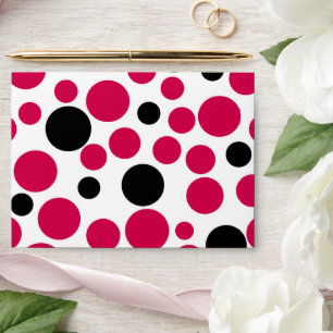red black peas retro on white background envelope