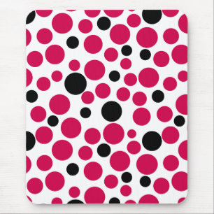 red black peas retro on white background mouse mat
