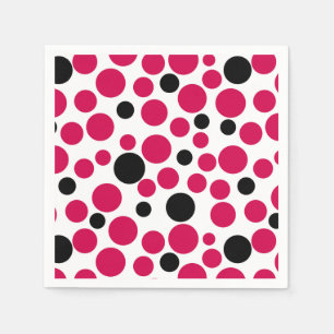 red black peas retro on white background napkin