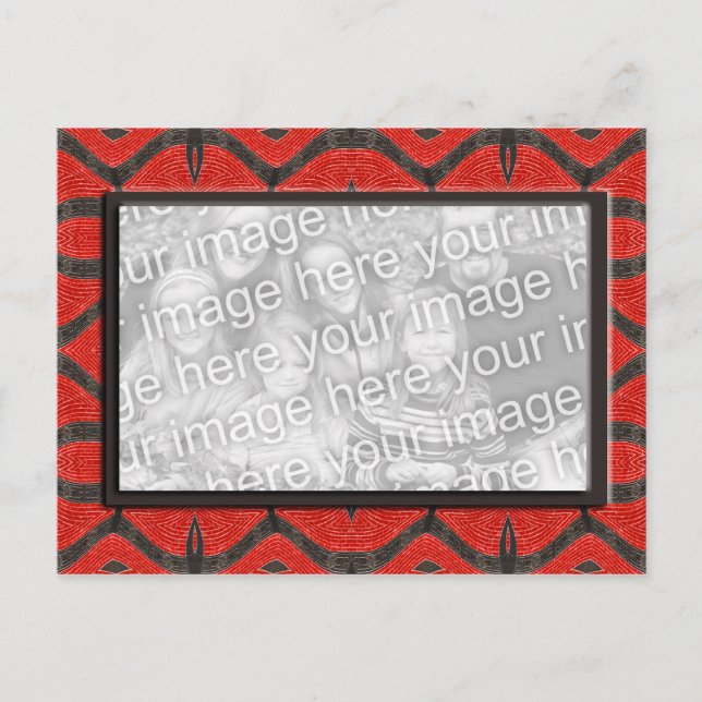 red black photoframe postcard (Front)