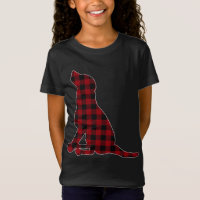 Red Black Plaid Black Lab Lover Matching Family Pa