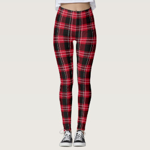 Red/Black Plaid Women's Leggings