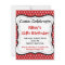 Red Black Polka Dots Birthday Party Invitations