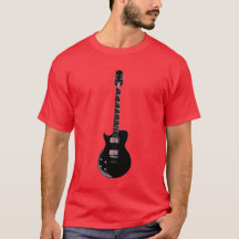 Red Black Pop Art Electric Guitar