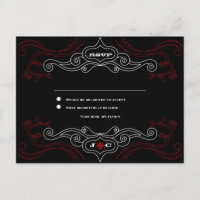 Red & Black Rock 'n' Roll Music Themed Wedding