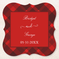 red black scottish celtic tartan wedding pattern