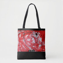 RED&BLACK SCRIBBLE: bag