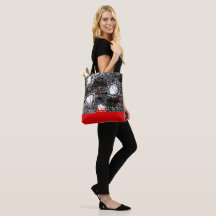 Red&Black Scribble with long carrier