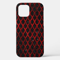 Red Black Snake Serpent Reptile Pattern