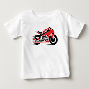 Red Black Sport Motorcycle Baby T-Shirt
