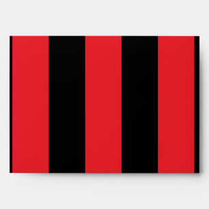 Red Black Striped & Gold Lingerie Envelopes