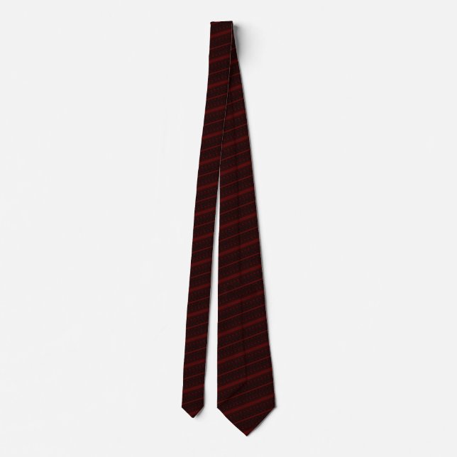 Red & Black Striped Tie (Back)