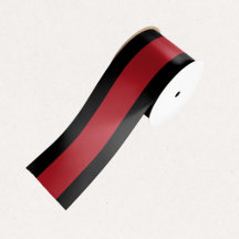 Red & Black Stripes Christmas Gift Satin Festive