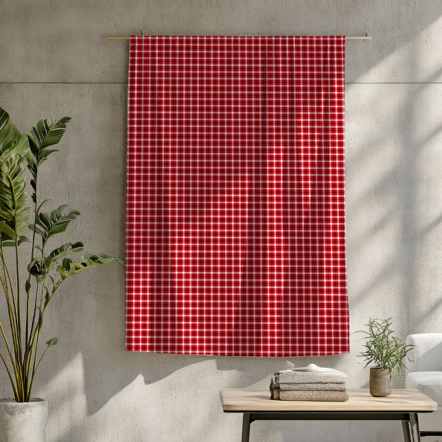 Red Black Tartan Blanket Cosy Lumberjack Style (Red Black Tartan Blanket Cozy Lumberjack Style)