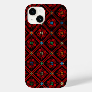 Red & Black Tatreez Arab Henna Case-Mate iPhone 14 Case